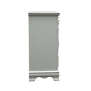 Flora 6 Drawers & 2 Doors Dresser, Gray Finish Acme