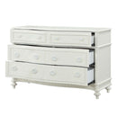 Dorothy 6 Drawers  Dresser, Ivory Finish Acme