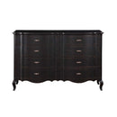 Chelmsford 8 Drawers  Dresser, Antique Black Finish Acme