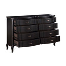 Chelmsford 8 Drawers  Dresser, Antique Black Finish Acme