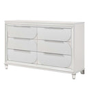 Tarian 6 Drawers  Dresser, Pearl White Finish Acme