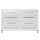Tarian 6 Drawers  Dresser, Pearl White Finish Acme