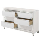 Tarian 6 Drawers  Dresser, Pearl White Finish Acme