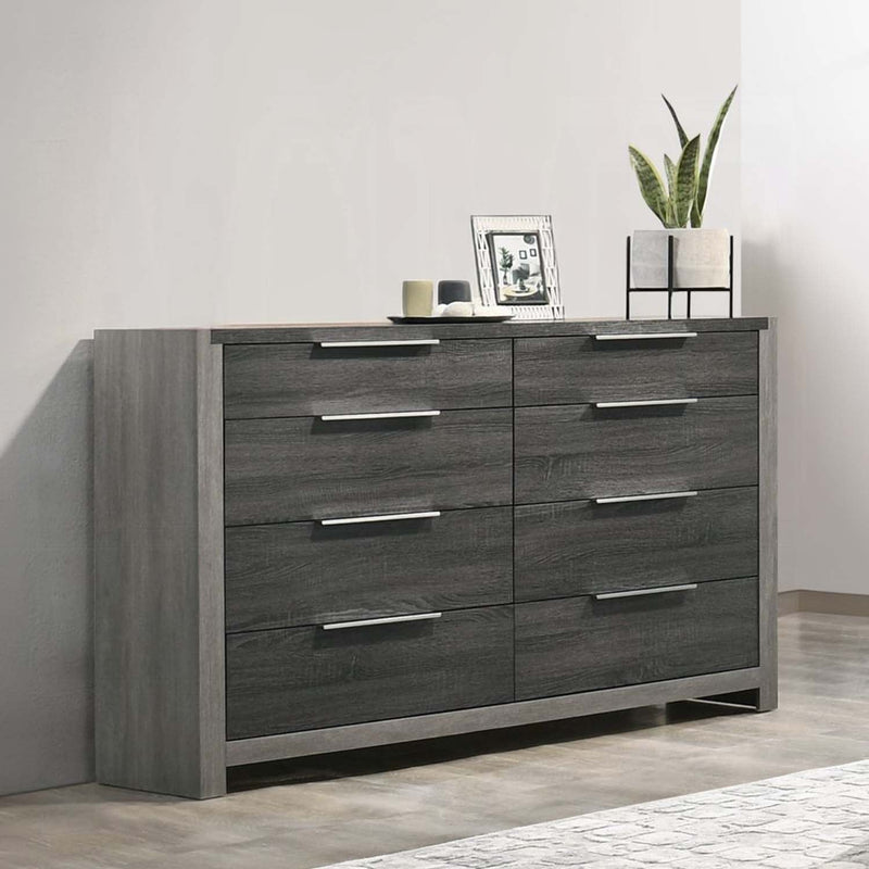 Jehoram 8 Drawers  Dresser, Gray Finish Acme