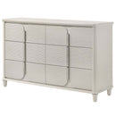 Laveda 6 Drawers Dresser, Pearl White Finish Acme