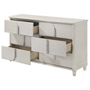 Laveda 6 Drawers Dresser, Pearl White Finish Acme