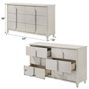 Laveda 6 Drawers Dresser, Pearl White Finish Acme