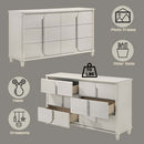 Laveda 6 Drawers Dresser, Pearl White Finish Acme