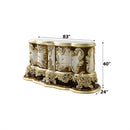 Desiderius 6 Drawers & 2 Doors Dresser, Antique Gold/Brown Finish Acme