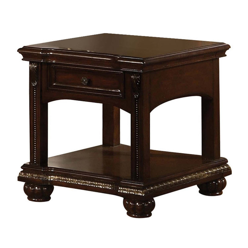 Anondale End Table, Cherry Finish Acme
