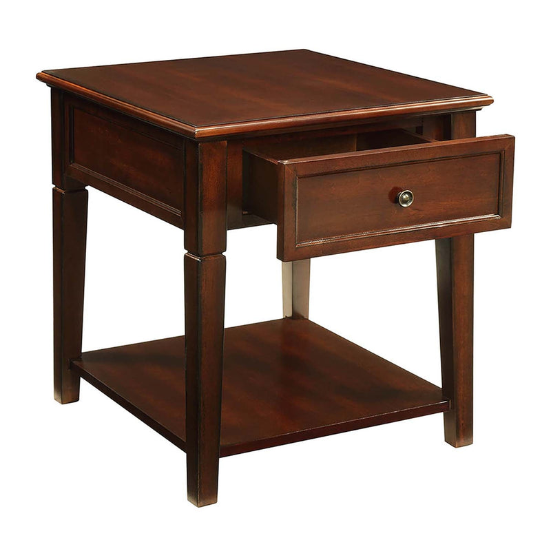 Malachi End Table, Walnut Finish Acme