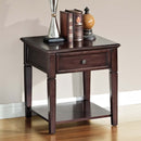 Malachi End Table, Walnut Finish Acme