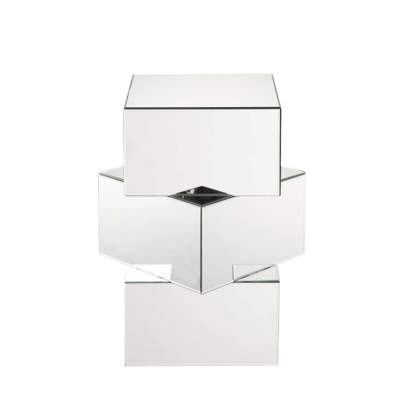 Dominic End Table, Mirrored Acme