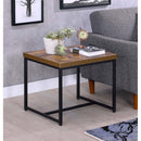 Bob End Table, Weathered Oak & Black Finish Acme