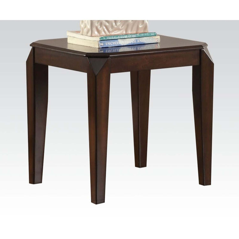 Docila End Table, Walnut Finish Acme