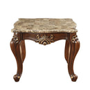 Shalisa End Table, Marble Top & Walnut Finish Acme