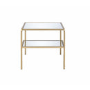 Astrid End Table, Mirrored & Gold Finish Acme