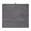 Iban End Table, Gray Oak & Chrome Finish Acme