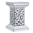 Kachina End Table, Mirrored & Faux Gems Acme