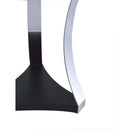 Geiger End Table, Black Glass & Chrome Finish Acme