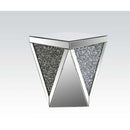 Noralie End Table, Mirrored & Faux Diamonds Acme
