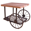 Francie End Table, Oak & Antique Gray Finish Acme