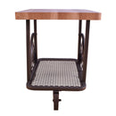 Francie End Table, Oak & Antique Gray Finish Acme
