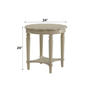 Fordon End Table, Antique White Finish Acme