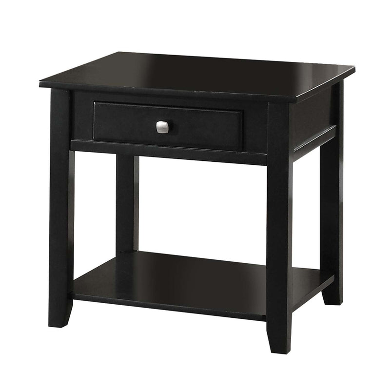 Malachi End Table, Black Finish Acme