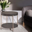 Weyton End Table, Light Brown & Champagne Acme