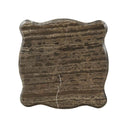 Eustoma End Table, Marble Top & Walnut Finish Acme