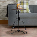 Sada End Table, Espresso & Sandy Black Finish Acme