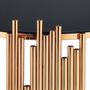 Tanquin End Table, Black Glass & Gold Finish Acme