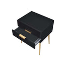 Denvor End Table, Black & Gold Finish Acme