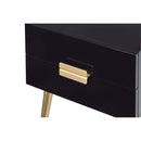 Denvor End Table, Black & Gold Finish Acme