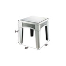 Noralie End Table, Mirrored & Faux Diamonds Acme
