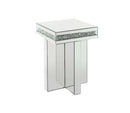 Noralie End Table, Mirrored & Faux Diamonds Acme
