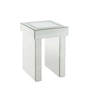 Noralie End Table, Mirrored & Faux Diamonds Acme