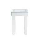 Noralie End Table, Mirrored & Faux Diamonds Acme