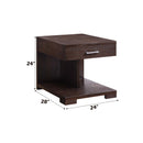 Niamey End Table, Walnut Finish Acme