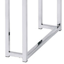 Chafik End Table, Natural Oak & Chrome Finish Acme