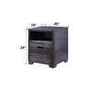 Kamilia End Table, Antique Black Finish Acme