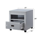 Eleanor End Table, Dove Gray Finish Acme