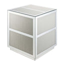 Noralie End Table, Mirrored & Faux Diamonds