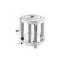Noralie End Table, Mirrored & Faux Diamonds