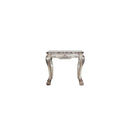 Dresden End Table, Vintage Bone White Finish Acme