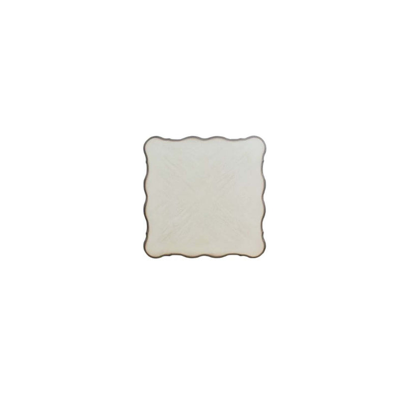 Dresden End Table, Vintage Bone White Finish Acme