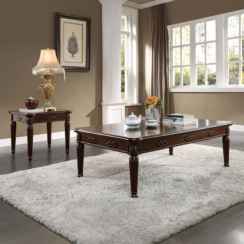 Chateau De Ville End Table, Espresso Finish Acme