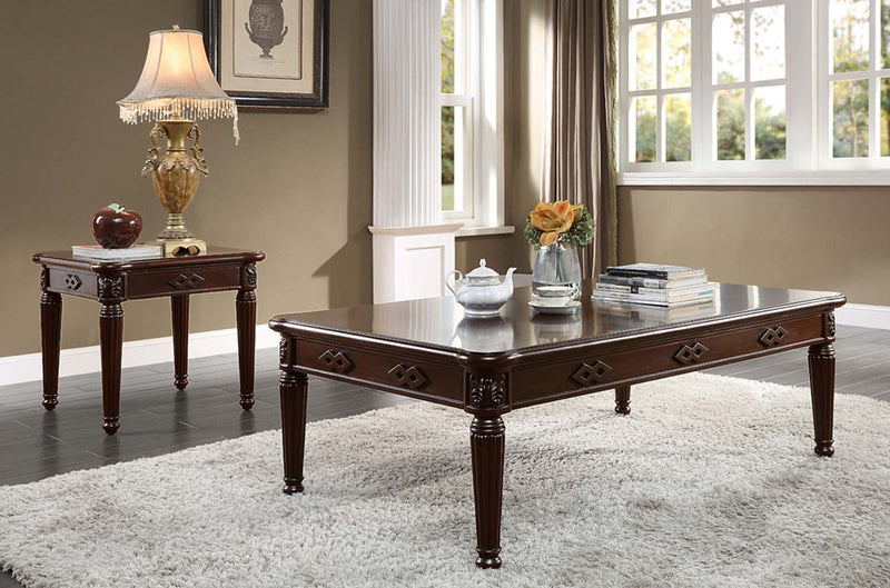 Chateau De Ville End Table, Espresso Finish Acme