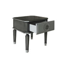 House Beatrice End Table, Charcoal & Light Gray Finish Acme